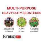 Kimura® 8" Heavy Duty Pruning Shears
