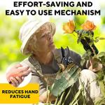 Heavy Duty Ratchet Pruning Shears for Easy Cutting
