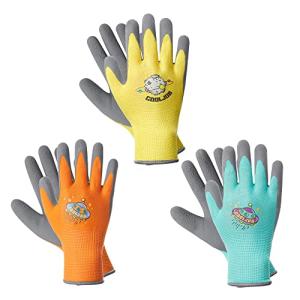 Kids Gardening Gloves - 3 Pairs for Ages 3-5
