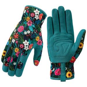 Women’s Floral Gardening Gloves with Grip