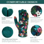Women’s Floral Gardening Gloves with Grip