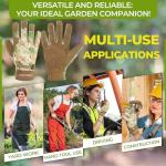 Breathable Leather Gardening Gloves for Women