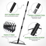 Heavy Duty 5.4FT Bow Rake with Steel Handle