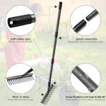 63'' Heavy Duty Bow Rake with Stainless Steel Handle
