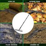 63'' Heavy Duty Bow Rake with Stainless Steel Handle