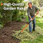 Nohovu 14 Tine Heavy Duty Garden Rake