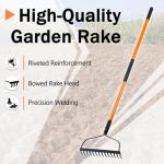 Nohovu 14 Tine Heavy Duty Garden Rake