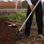 15-Inch Bow Rake with Adjustable Stainless Steel Handle