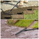 Heavy Duty 49'' Bow Rake with Stainless Steel Handle