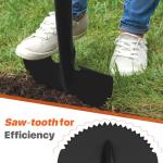 41-Inch Manual Lawn Edger with T-Grip Handle