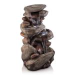 40" 4-Tier Rock Fountain with LED Lights