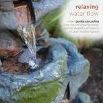 22" Tall 3-Tier Rock Waterfall Fountain