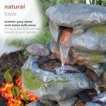 22" Tall 3-Tier Rock Waterfall Fountain