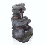 22" Tall 3-Tier Rock Waterfall Fountain