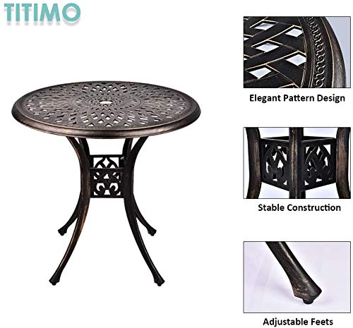 TITIMO 3-Piece Outdoor Dining Set in All-Weather Aluminum
