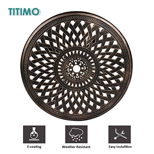 TITIMO 3-Piece Outdoor Dining Set in All-Weather Aluminum