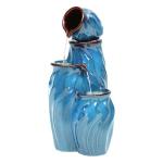 29" Ceramic Outdoor Water Fountain with 4-Tier Pots