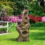 Large 5-Tier Tree Trunk Outdoor Water Fountain