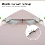 10'x10' Heavy Duty Patio Gazebo with Nets