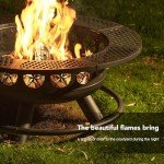 36" Outdoor Fire Pit with Cooking Grill