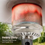 Amazon Basics Slate Patio Heater, Gray, 226 cm
