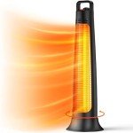 Portable Electric Patio Heater with Infrared Heat