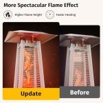 EAST OAK 48,000 BTU Pyramid Patio Heater