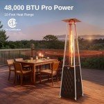 EAST OAK 48,000 BTU Pyramid Patio Heater