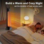 Portable Electric Patio Heater with Infrared Heat
