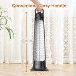 Portable Electric Patio Heater with Infrared Heat
