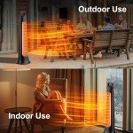 Portable Electric Patio Heater with Infrared Heat