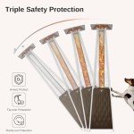 EAST OAK 48,000 BTU Pyramid Patio Heater