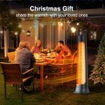 Portable Electric Patio Heater with Infrared Heat