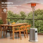 EAST OAK 50,000 BTU Propane Patio Heater