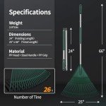 SHANTRA Foldable Leaf Rake for Garden Use