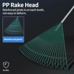 SHANTRA Foldable Leaf Rake for Garden Use