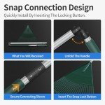 SHANTRA Foldable Leaf Rake for Garden Use