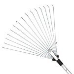 Adjustable Telescopic Leaf Rake for Garden Use