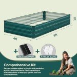 BUTUNITA 8x4 FT Metal Raised Garden Bed