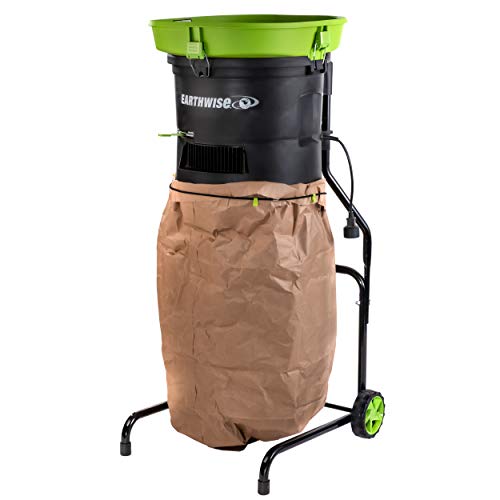 Earthwise 13-Inch Corded Electric Leaf Mulcher/Shredder - Green