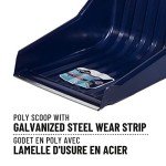 24" High Capacity Poly Sleigh Shovel with Steel Handle