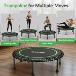 BCAN 40" Foldable Mini Trampoline for Indoor Fun