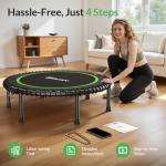 BCAN 40" Foldable Mini Trampoline for Indoor Fun