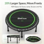 BCAN 40" Foldable Mini Trampoline for Indoor Fun