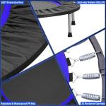 40" Mini Trampoline with Adjustable Bar for Fitness