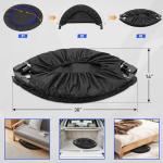 40" Mini Trampoline with Adjustable Bar for Fitness