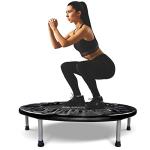 BCAN 38" Black Foldable Trampoline for Home Gym