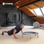Stamina Folding Trampoline with Smart Workout App