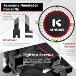 KENSONE 40" Foldable Mini Trampoline for Fitness