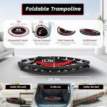 KENSONE 40" Foldable Mini Trampoline for Fitness